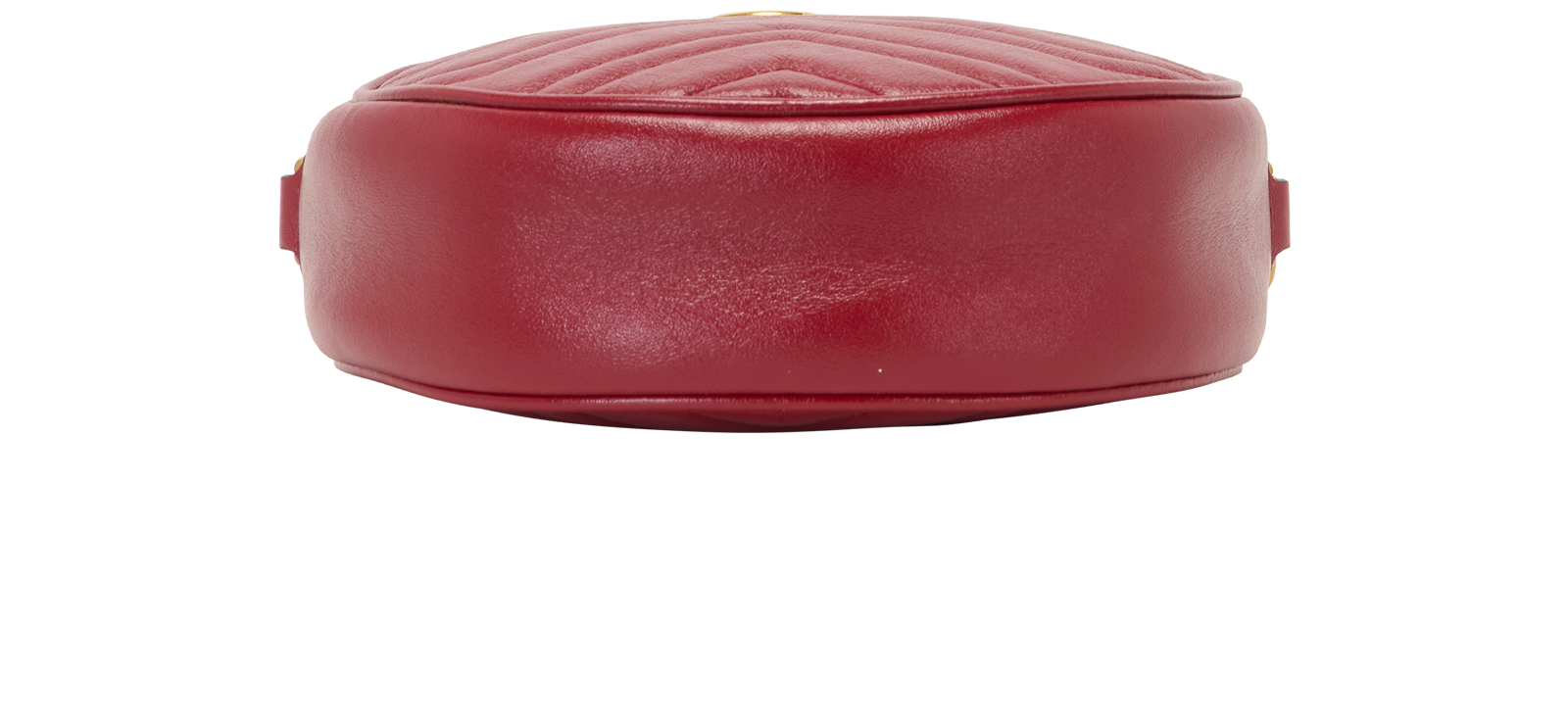 Round Marmont, &pound;595, Handbags, Red, Leather, Top view